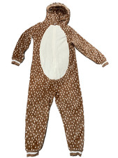 North Pole girls reindeer Pajama Jumpsuit M/10/12