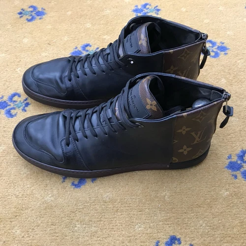 LOUIS VUITTON TRAINER Louis Vuitton Scarpe da Ginnastica Sneaker Line Up Stivali Hi Top Monogram Uomo UK 8 US 9 42