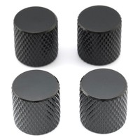 Musiclily Set 4Pcs Schwarz Metall Drehzahlregelung FüR E-Gitarre Bass