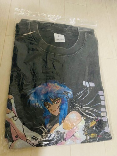 Camiseta Ghost in the Shell XL Vintage Negra Tela Gruesa Calce Suelto - Imagen 8 de 8