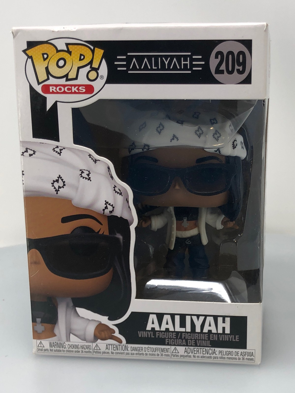 Funko Pop! Figura Vinilo Rocks Aaliyah #209 Caja Dañada Ver Fotos