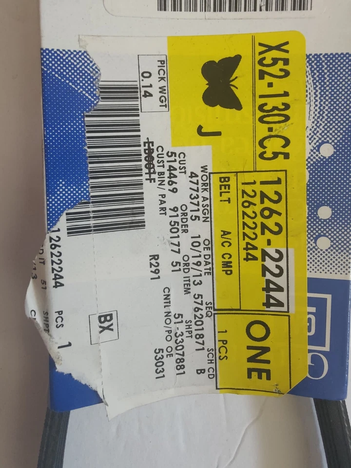 Accesorio correa de transmisión compatible con Chevrolet Camaro GM 2012-2015 ORIGINAL GM 12622244 Foto 3 de 4