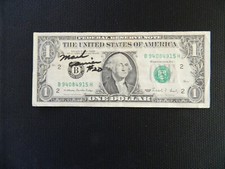 Signed Dollar Bill - Mark Carrier - USC - Bears, Lions, Skins - 3 Pro Bowls