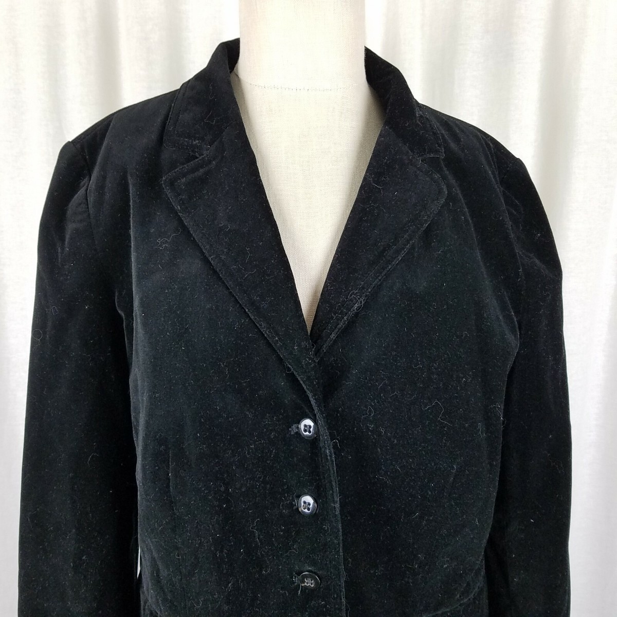 tommy hilfiger black velvet blazer