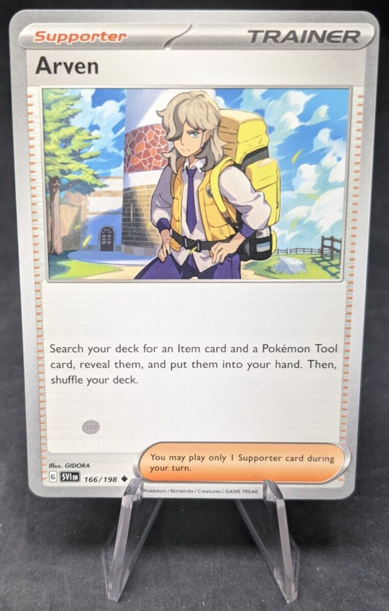 Arven 166/198 - Pokemon TCG - Scarlet and Violet - Misprint Miscut