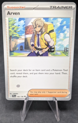 Arven 166/198 - Pokemon TCG - Scarlet and Violet - Misprint Miscut