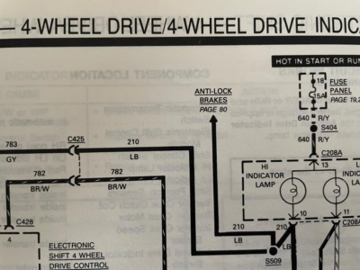 Ford Bronco Wiring Diagram 1972 Ford Bronco Foldout Electrical Wiring