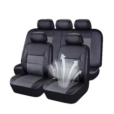 Fit For Toyota Camry Leather Car Seat Covers Front Rear Full Set Protectors 9pcs