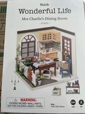 NEW DIY Miniature Room Kit - Rolife Wonderful Life Mrs Charlie’s Dining Room