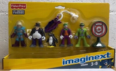 DC Super Friends Imaginext Batman Villains Set Mr. Freeze Penguin Joker Riddler