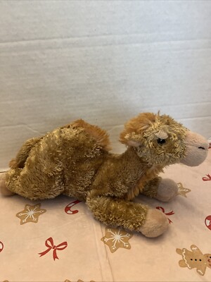 Aurora One Hump Dromedary Camel Laying Down Beanbag Plush Stuffed Animal Toy