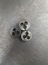 3 BTS 6-36 NS Round Dies 13/16" OD Screw Adjustable Die Carbon Steel Japan