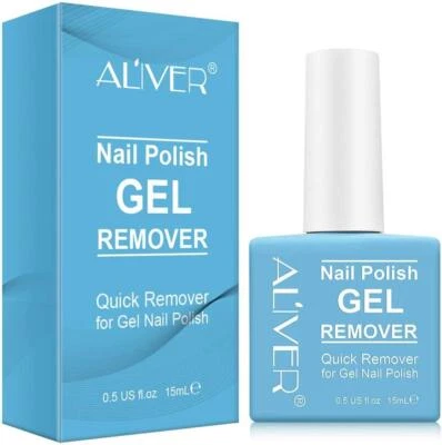 Aliver NAIL POLISH REMOVER GEL Quick Remove Nail Gel Polish, Top and Base Coat