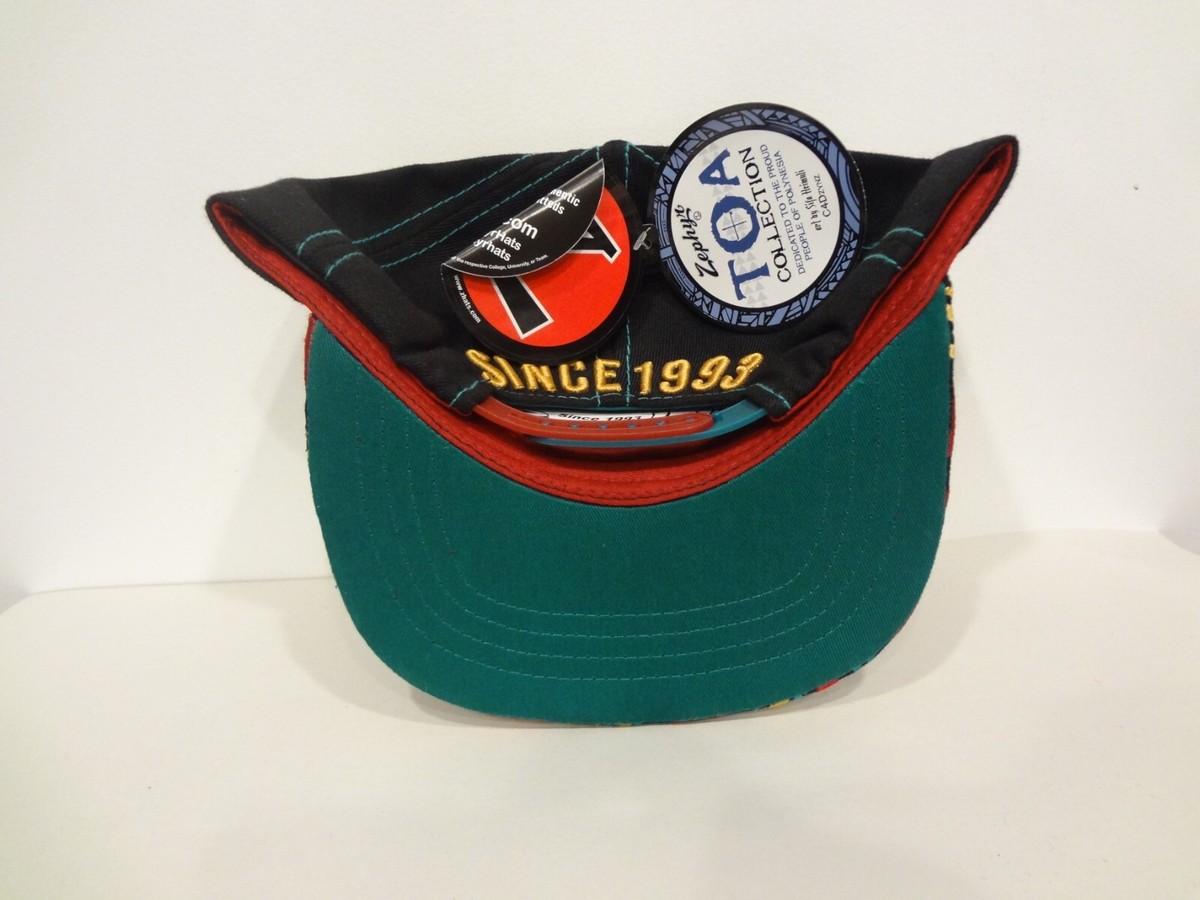 Vintage Tribal Zephyr Script Snapback Cap Hat 90s TOA Collection