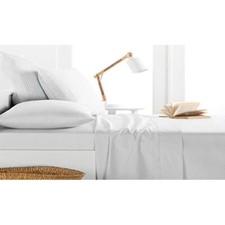 Milan Collection 1000 Thread Count 100 Cotton Deep Pocket Sheet Set King, Whit