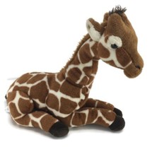 FAO Schwarz Giraffe Plush Stuffed Animal Sitting 11" 2018