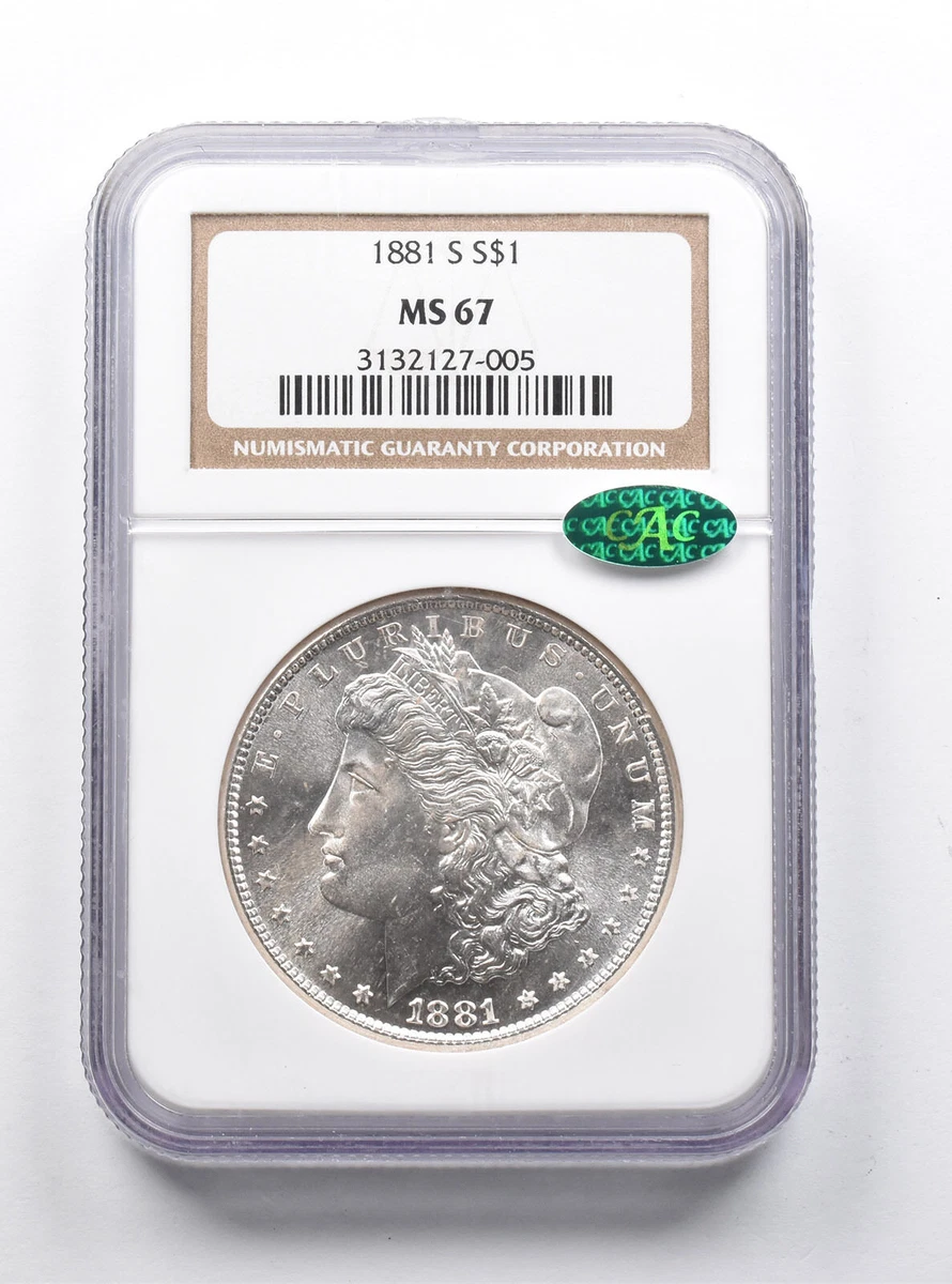 MS 67 Graded 1881 Year Morgan US Dollars (1878-1921) for sale | eBay