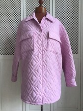 Essential Antwerp Quilted Jacket/shacket, Jasmin Pink, Size S Oversized