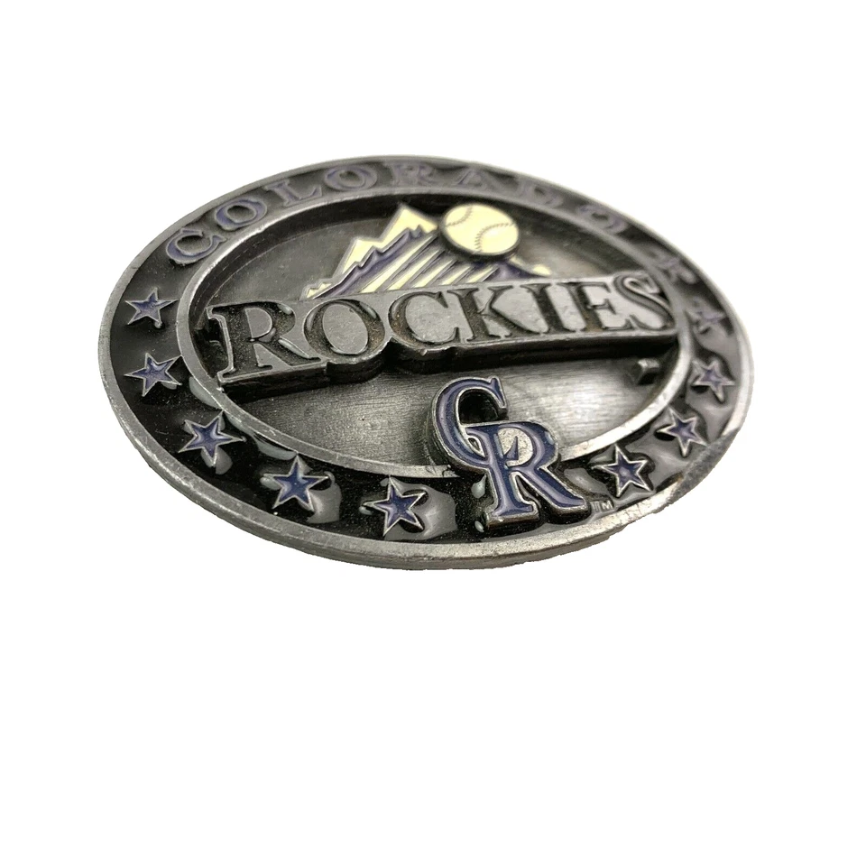 Vintage Colorado Rockies 1996 MLB 3D Brass Belt Buckle 290/10000 Limited Edition - Image 2 of 4