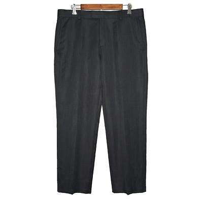 Kenneth Cole Reaction mens straight dress pants size 36 x 30 textured black