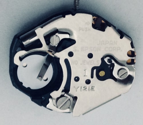 NEW S.EPSON CORP JAPAN Y121 (1) QUARTZ WATCH MOVEMENT+Stem+Stem ...