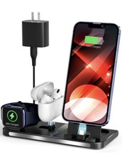 3 in 1 Charging Station, Foldable Charging Stand for Multiple Apple Devices...