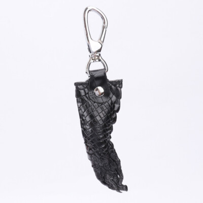 Handcrafted Alligator Crocodile Skin Leather Key Holder Crocodile claw Keychain