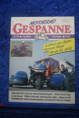 Motorrad Gespanne Nr. 17 4/92 Kentech Royal Honda GL 1500 Honda ST 1100 Dnepr