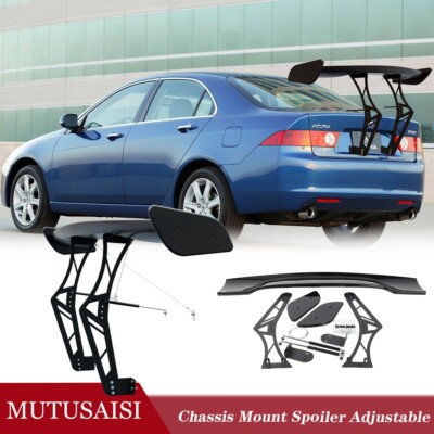 Rear Trunk Chassis Mount Racing Spoiler Adjustable Wing For Acura TSX 2004-2008