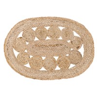 August Grove Flanagan Jute Oval Placemat Set Of 6 on sale August Grove Flanagan Jute Oval Placemat Set Of 6 on sale