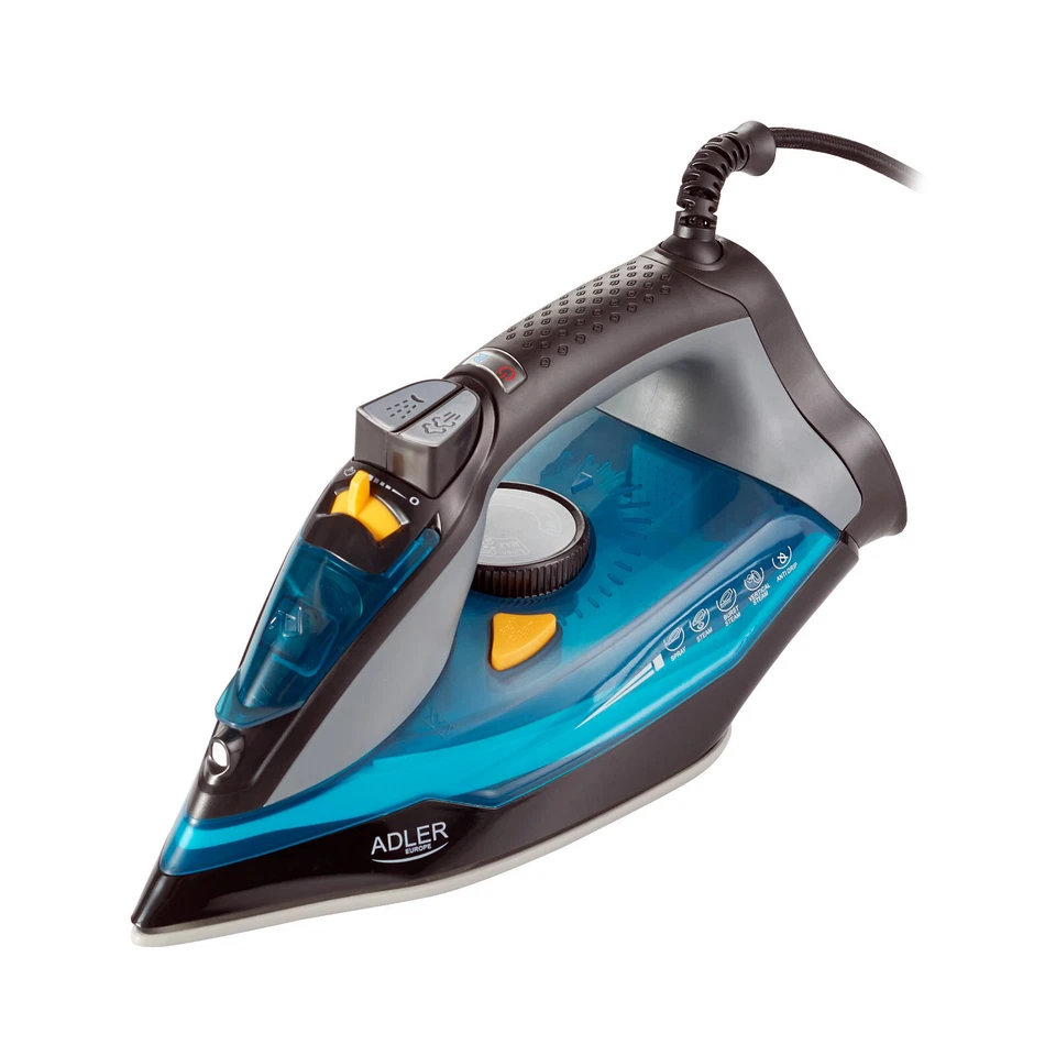 Ferro da Stiro a Vapore Continuo Verticale 3000W Steam Iron piastra ceramica - Immagine 2 di 4