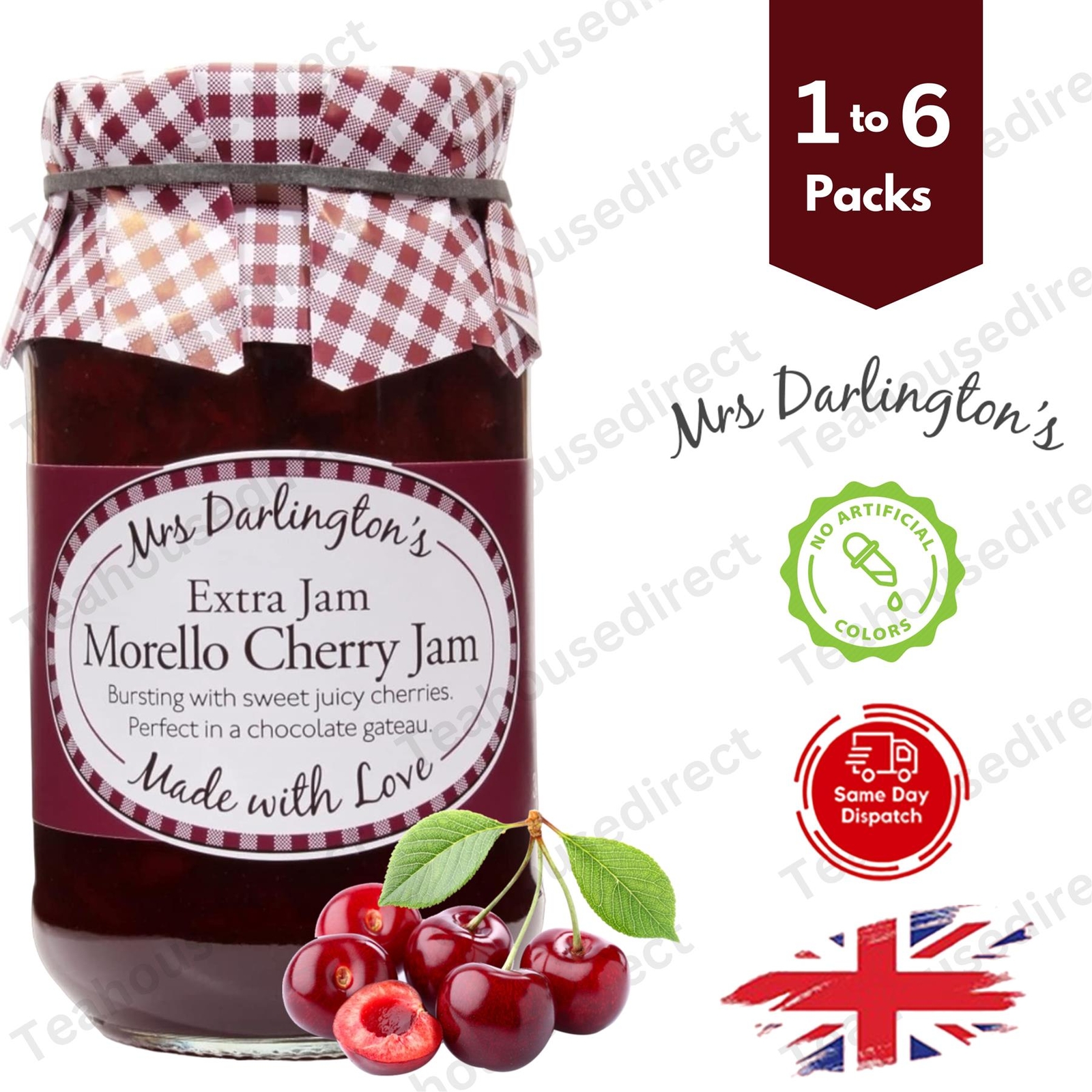 Darlington's Morello Cherry Jam 340g, A Jar of Cherry Indulgence 1 to