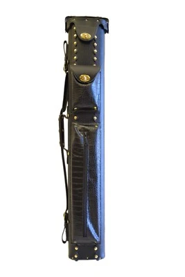 2x4 Cowboy Billiard Pool Cue Case 2Butts 4Shafts Pool Cue Stick Case BLACK