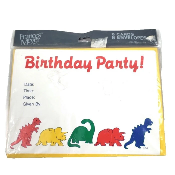 Dinosaurs Birthday Greeting Cards & Invitations
