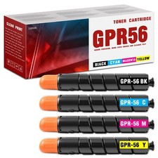 New GPR-56 Toner Cartridges Set C, Y, M, B for Canon GPR-56 C7565 C7570 C7580