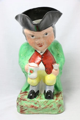 Staffordshire Ware England Toby Mug- Man Sitting And Drinking