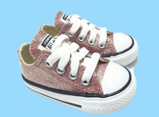 glitter rose gold converse