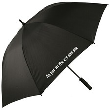 As Par as the Eye Can See Black Golf Umbrella Parasol XBUM-011