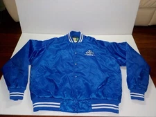 WearGuard Cornwell Tools Satin Bomber Jacket Blue Snap Mens Large