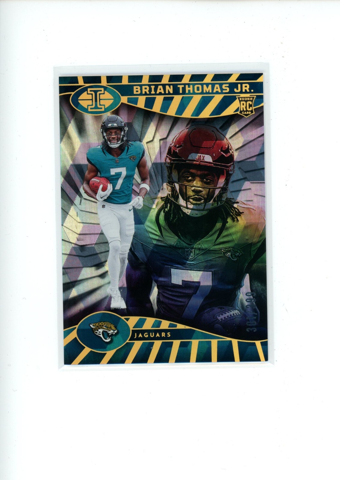 2024 Illusions Brian Thomas Jr #41 Rookie RC Cubic Trophy Collection 301/399