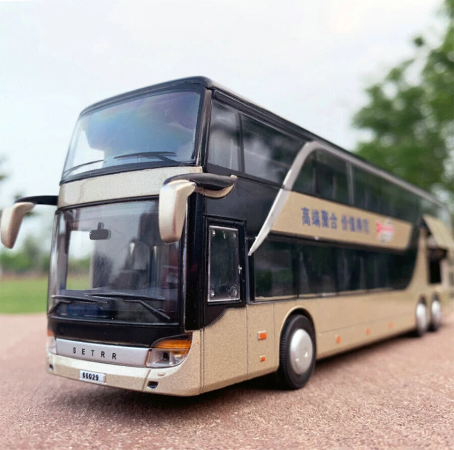 Nuevo modelo de autobús de aleación 1:32 con luz de música diecast vehículo de juguete Foto 4 de 4