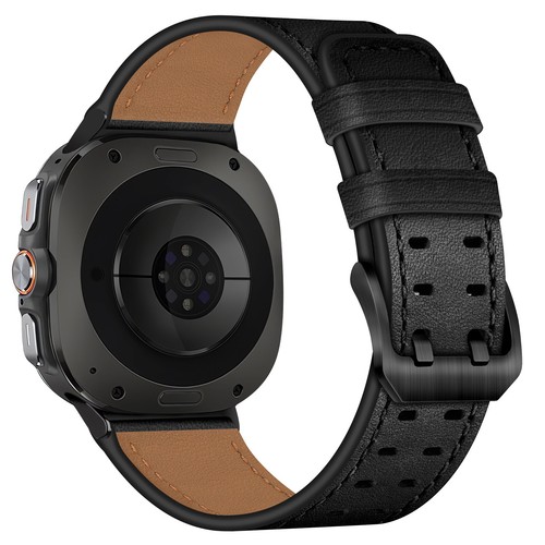 Leather Strap Double Buckle Watch Band 47MM For Samsung Galaxy Watch Ultra NEW - Picture 4 of 43