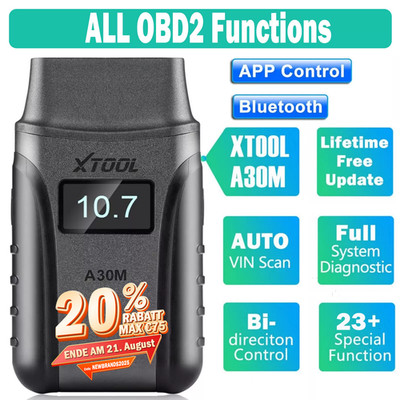 XTOOL A30M Profi OBD2 Diagnosegerät BT Scanner Alle Autofunktion Kostenlos TPMS