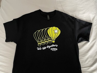 NEW Large Elevated Roller Derby Albuquerque Balloon Fiesta Logo T-Shirt L (RARE)