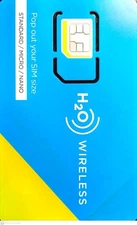 H20 WIRELESS SIM ⭐ $30 PLAN INCLUDED FOR 90 DAYS ⭐ UNLIMITED T/T ⭐ 10 GB DATA!!