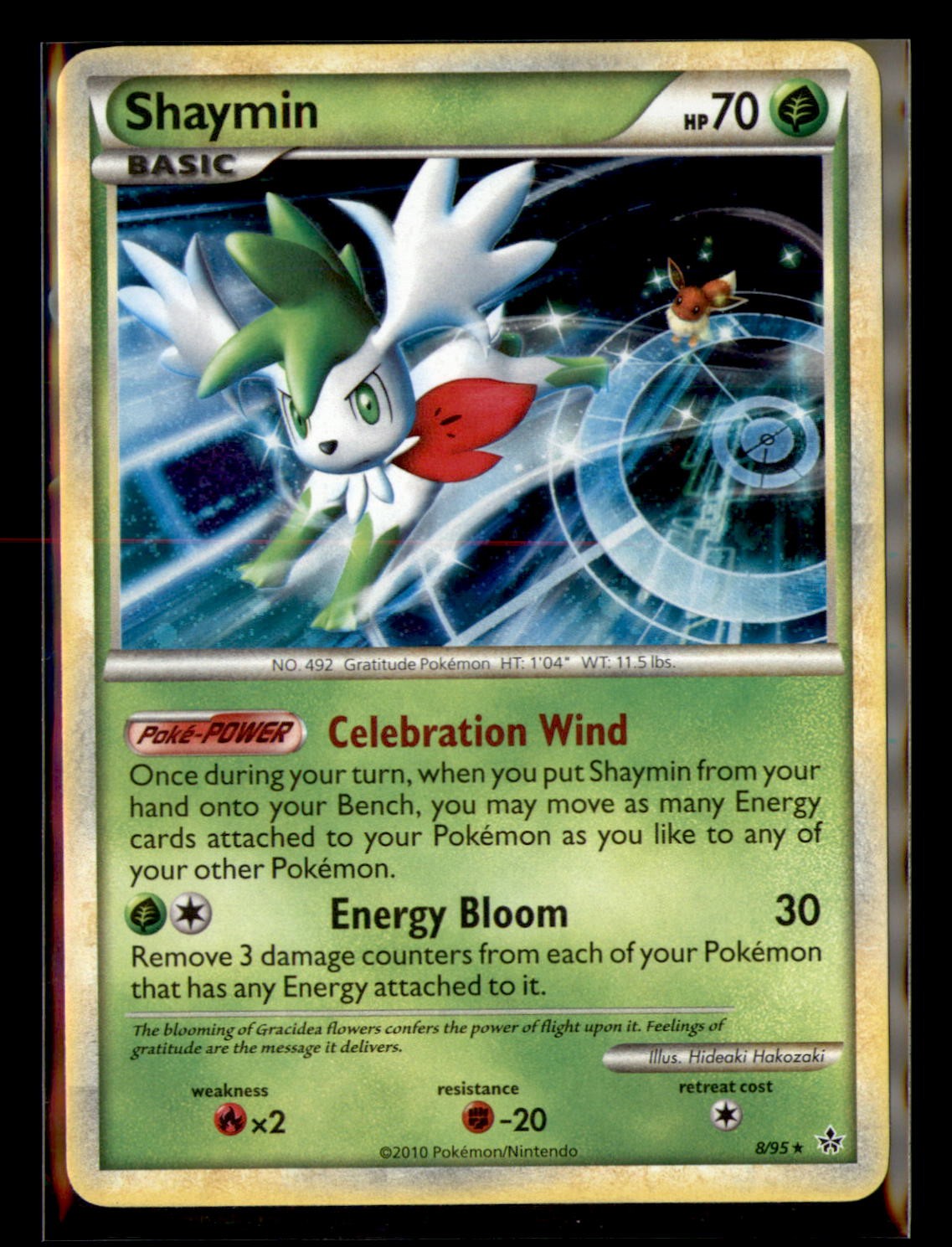 Shaymin Unleashed 8/95 Holo Rare NM