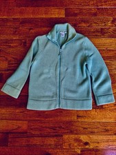 abercrombie fitch Child Large Knit Sweater Jacket Zipper Front Collar
