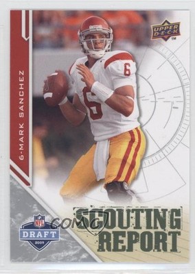 2009 Upper Deck Draft Edition Scouting Report Mark Sanchez #202 0a7
