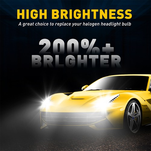 2X 9012 HIR2 LED Headlight Conversion Kit Hi/Low Beam Bulb Super White 6500K - Picture 5 of 11