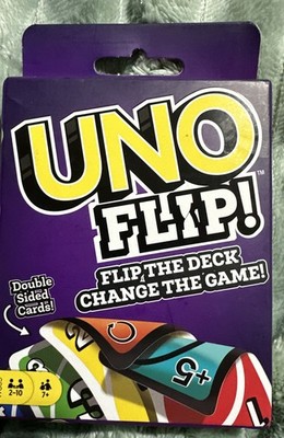 Mattel UNO Flip Card Game   Double-Sided UNO with Flip Card   New in Box